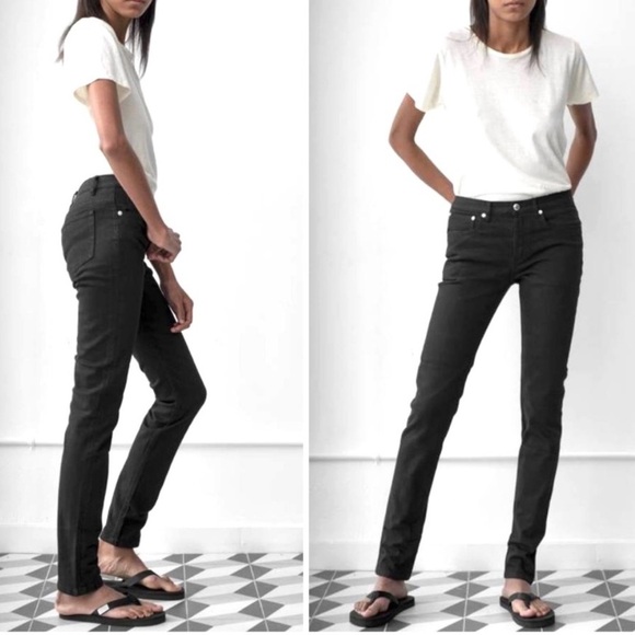 A.P.C. Petit New Standard Stretch Skinny Jeans Black Size 32 - Picture 1 of 12